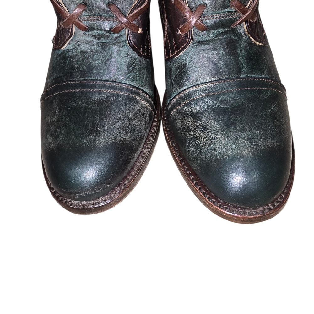 Stetson Dark Teal Oxfords for Men - Picture 7 of 10